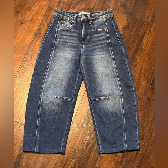 Denim - Barrel Jeans Walker Rose Boutique XRisen Jeans Women's Size 0/24 - Hemmed
